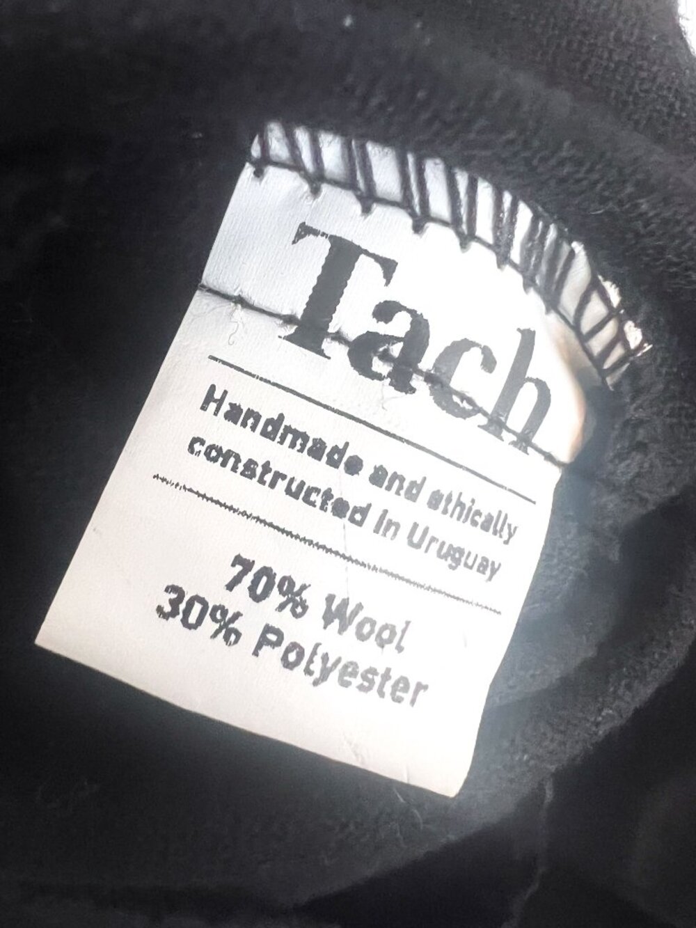 Tach Clothing Sultana Wool Mini‎ Skirt S Handmade Uruguay Flowy Black - Picture 11 of 11